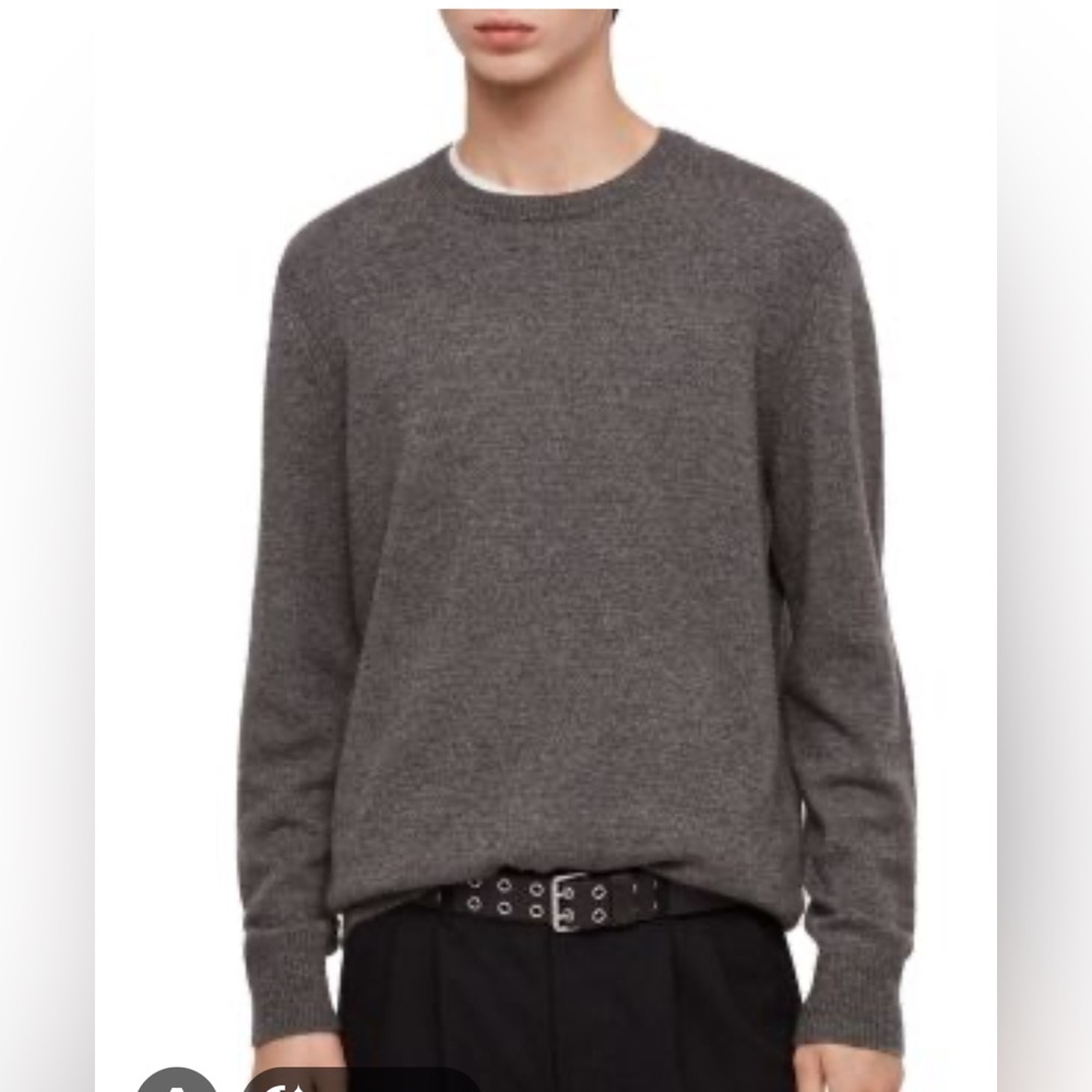 Allsaints Men’s “Travon” Wool Blend Crew (L) *FALL PREVIEW*